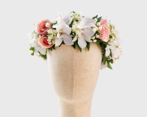 169 White Orchid & Pink Roses Side 1