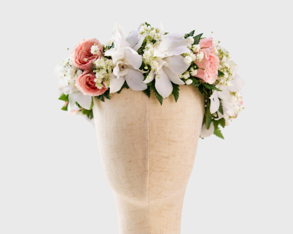 169 White Orchid & Pink Roses Side 1