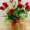 dozen medium stemmed red roses