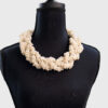 209 Triple Strand White Coral Lei Side 1
